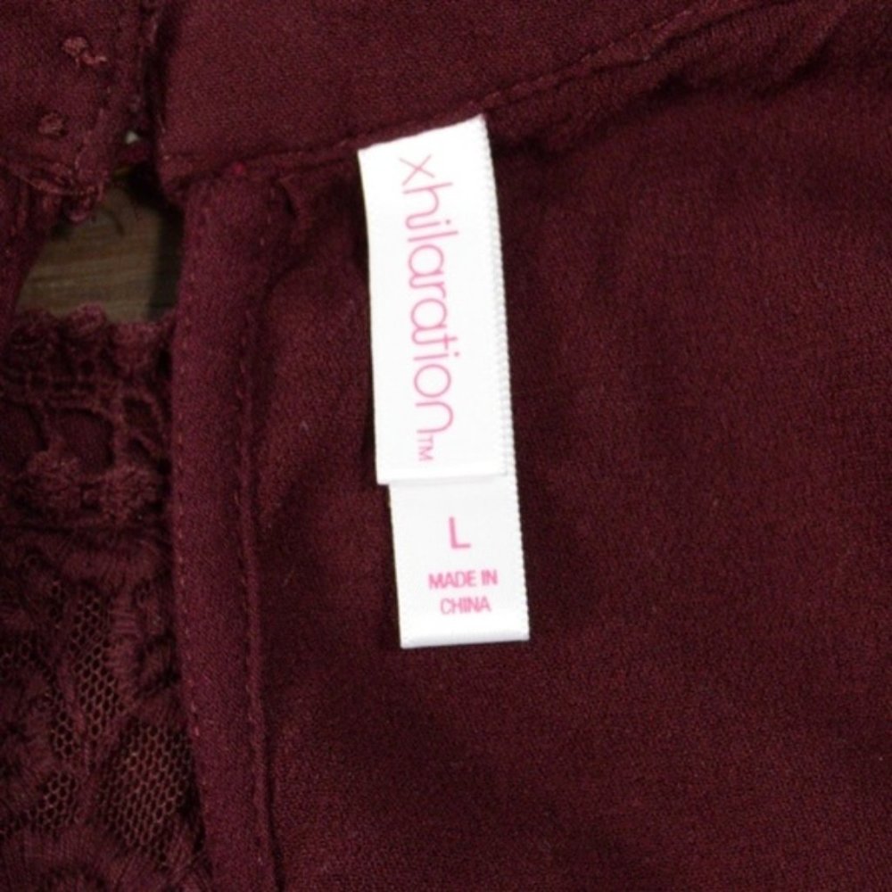 Xhilaration Wine Red Blouse - Picture 5 of 6